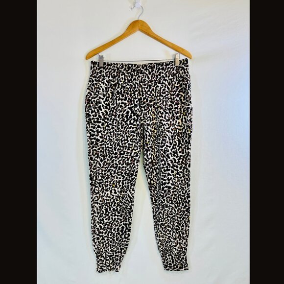 Cabi Leopard Print Joggers - Size M - Picture 1 of 9